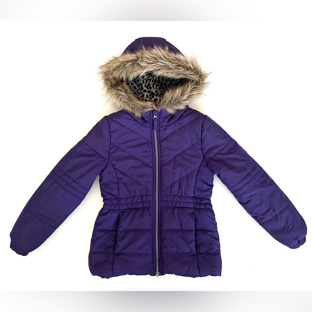 Girls Purple Winter Down Coat